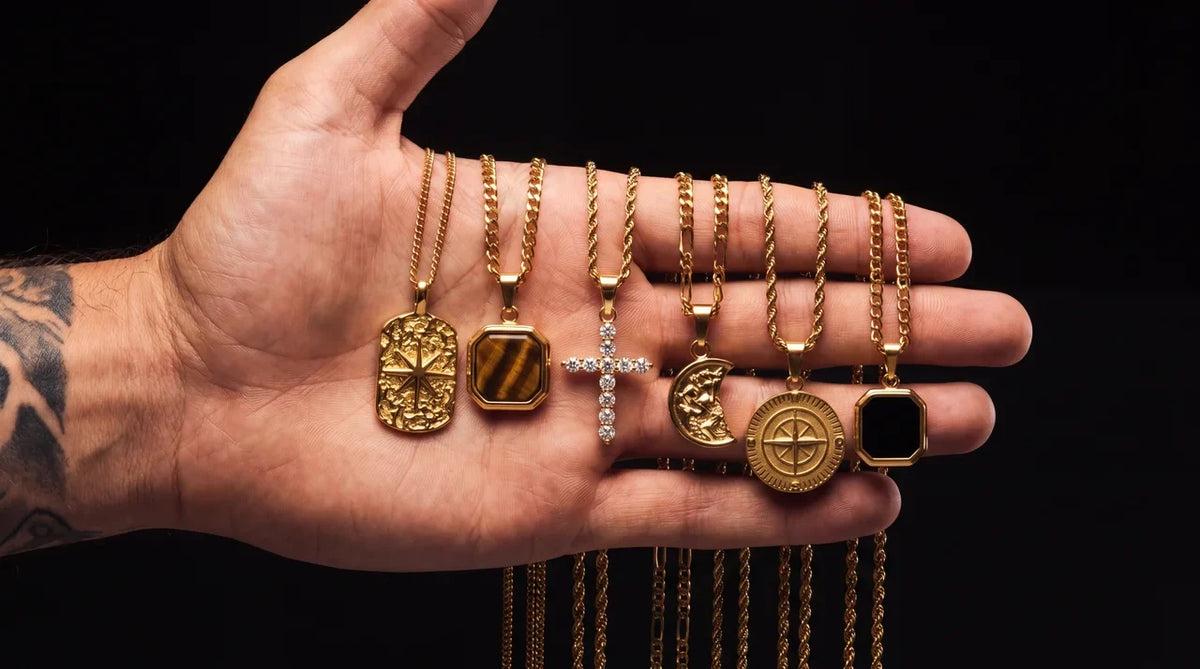 custom pendants and chains gold men