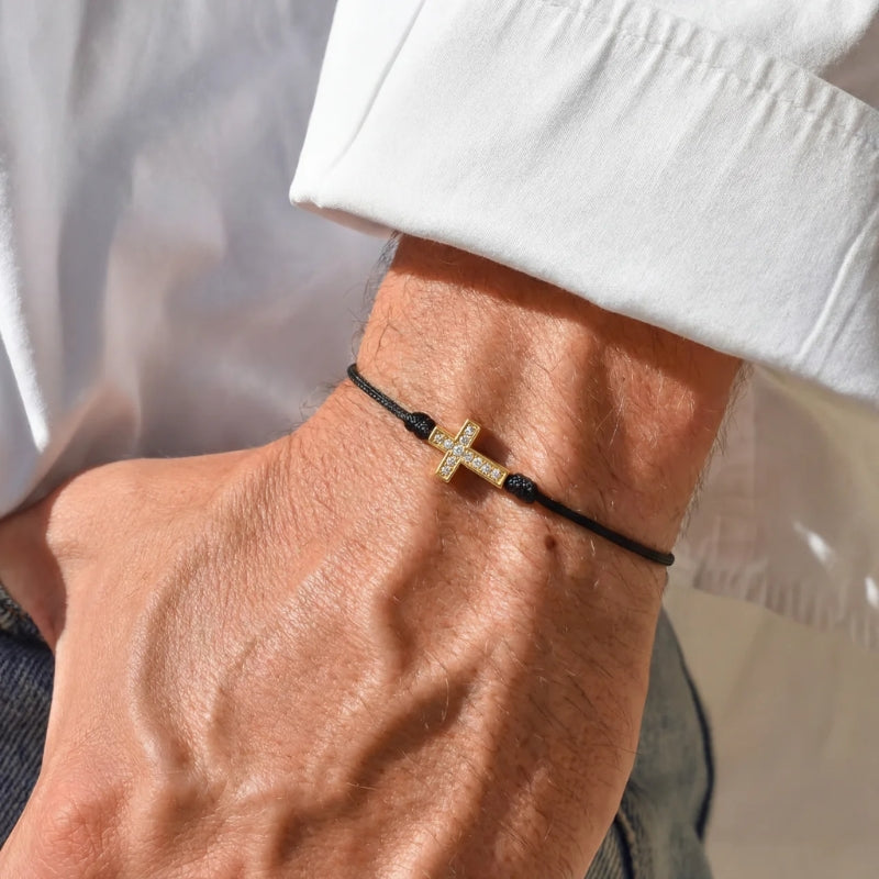 Bracciale Tennis Cordone Croce