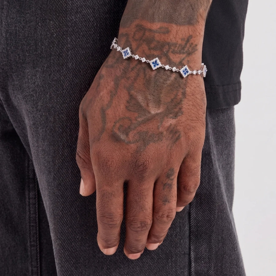 Bracciale Tennis Azure Crest