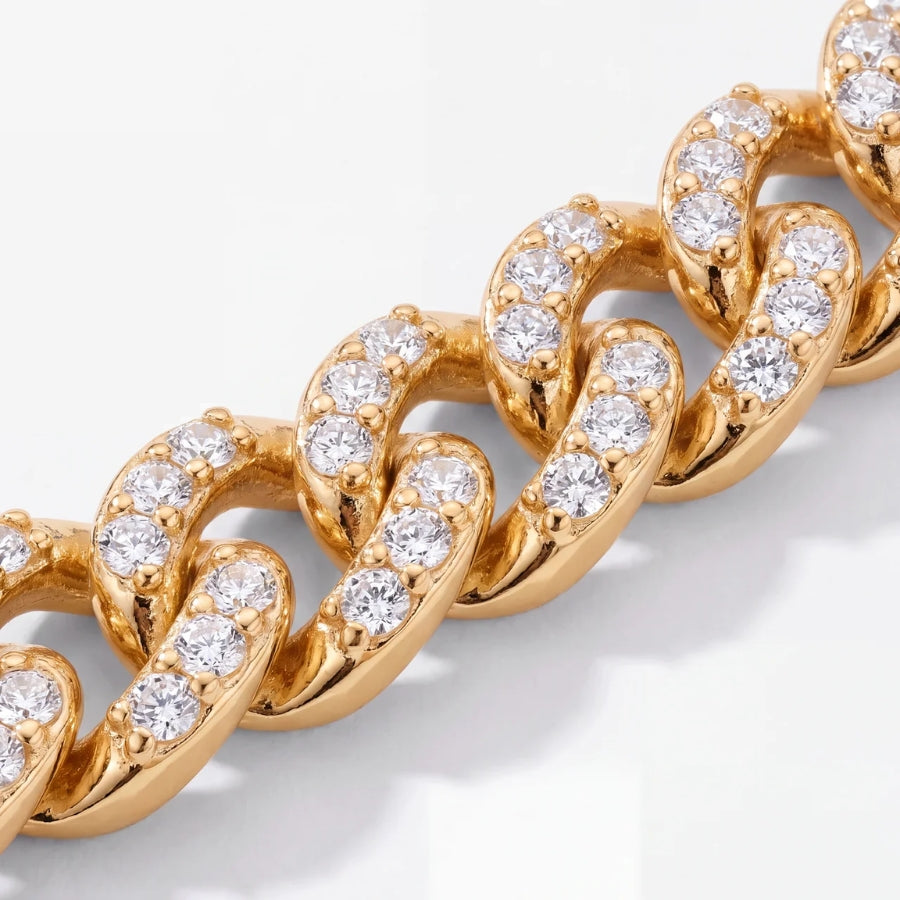 Bracciale Cubano Iced - Oro
