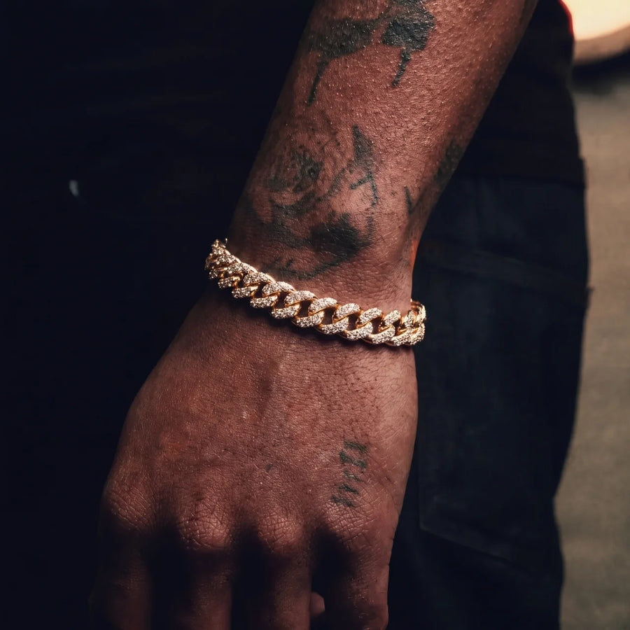Bracciale Cubano Iced - Oro