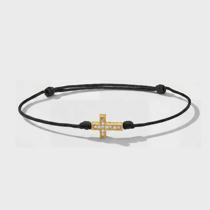 Bracciale Tennis Cordone Croce