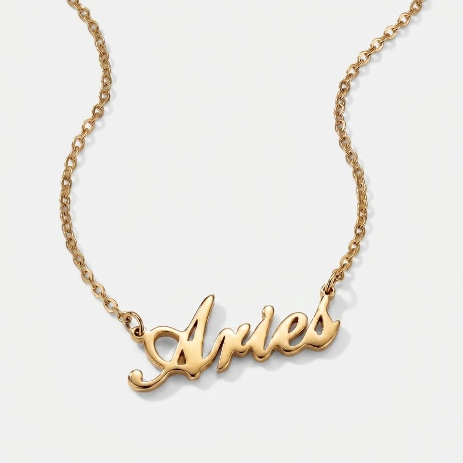 Taurus Necklace - Zodiac Sign Gold Personalised in 18K gold or silver finish