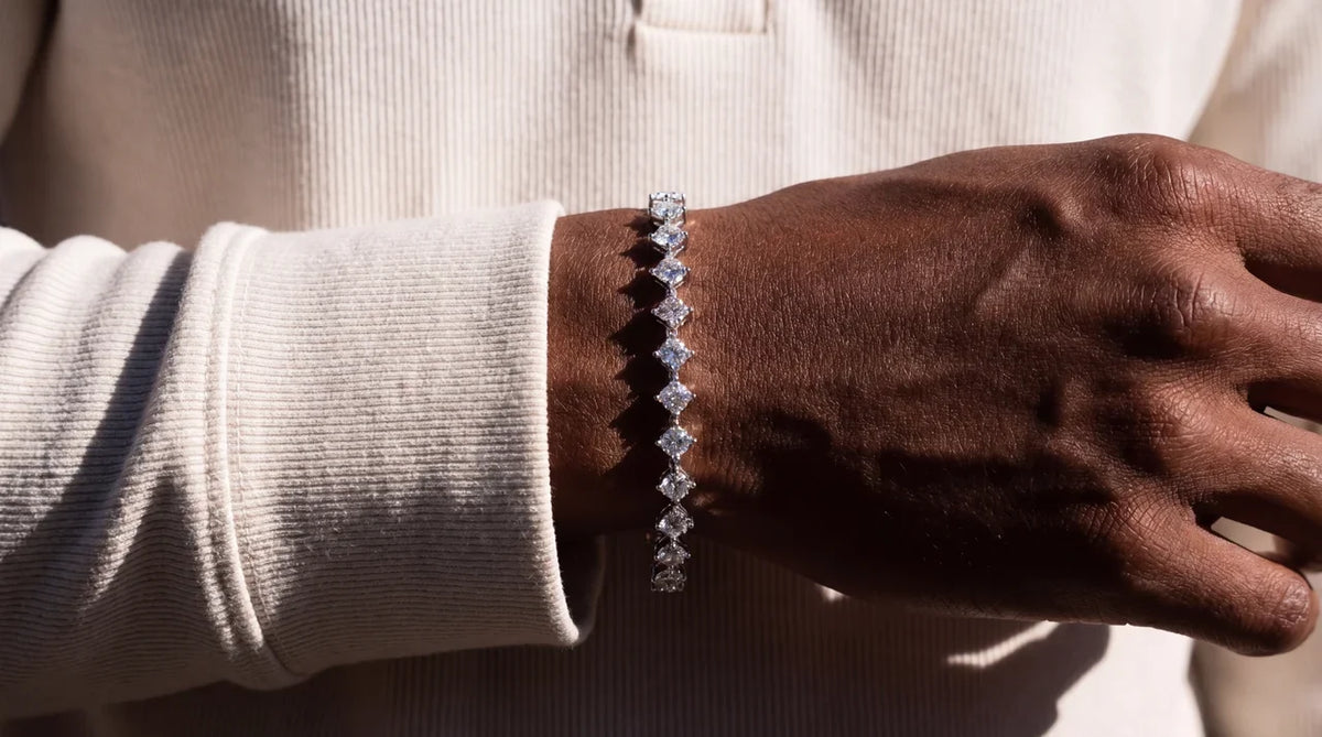 minimal bracelet men worn on wrist