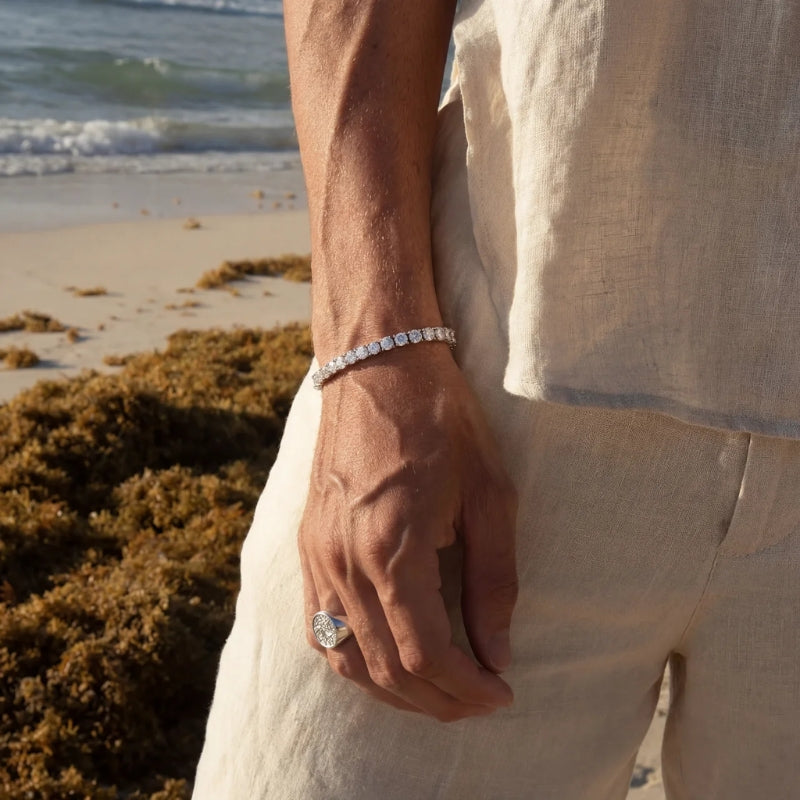 Bracciale Tennis - 5mm - Bianco
