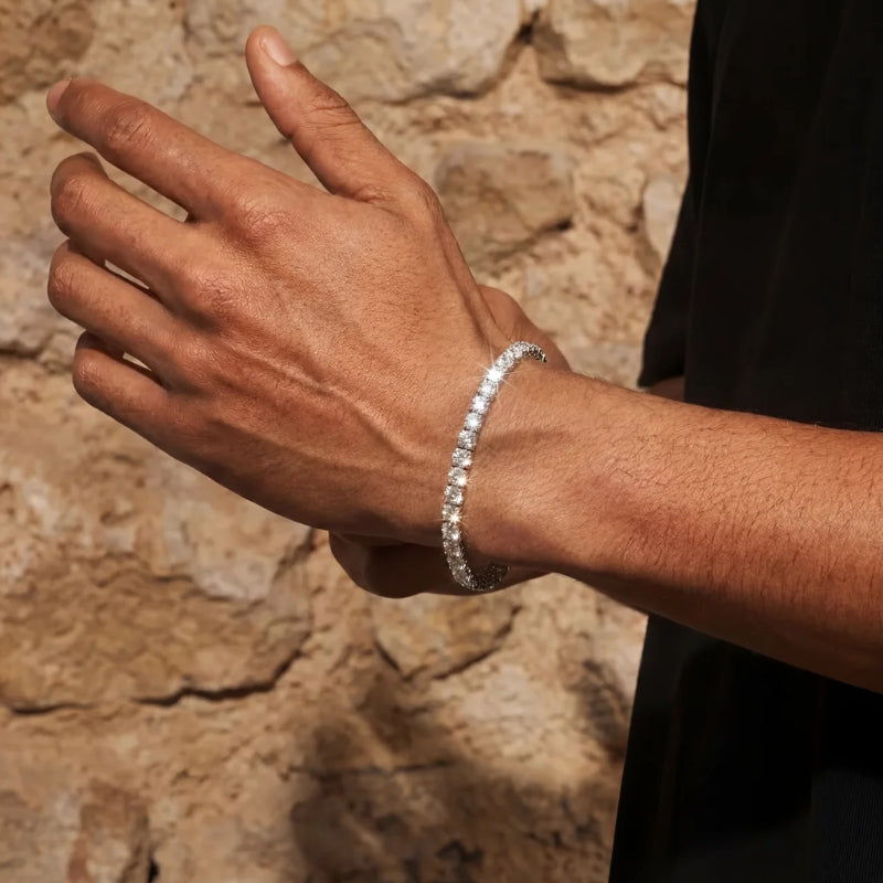 Bracciale Tennis - 5mm - Bianco