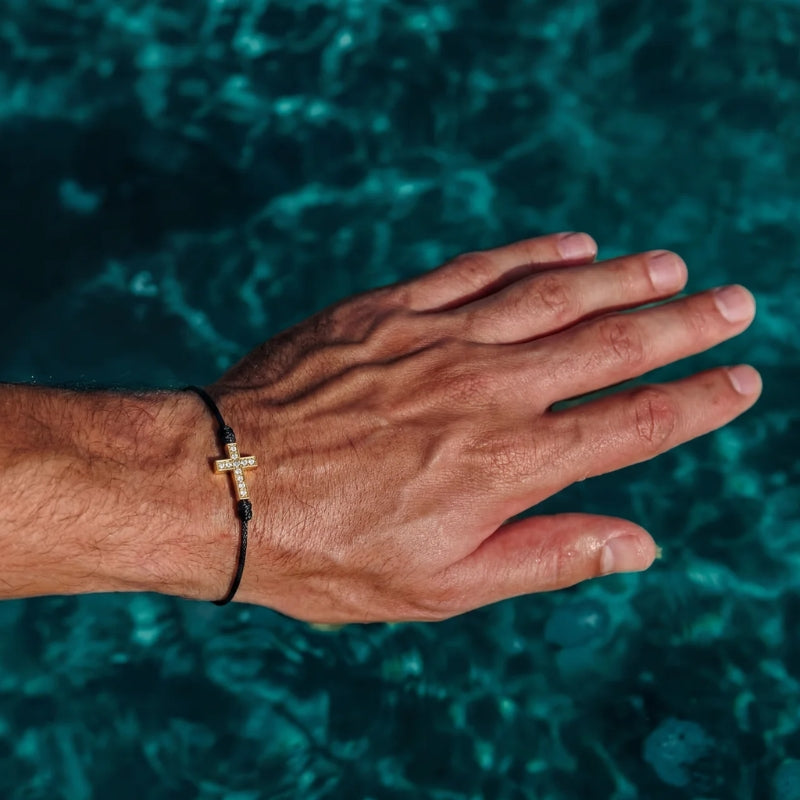 Bracciale Tennis Cordone Croce