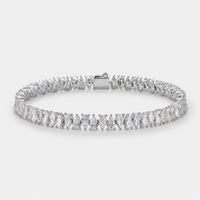 Bracciale Tennis Goccia Bianca