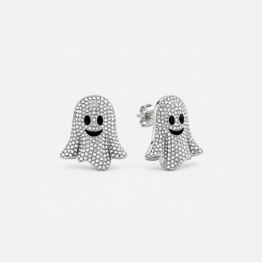 Boo Crew Pavé Ghost Studs