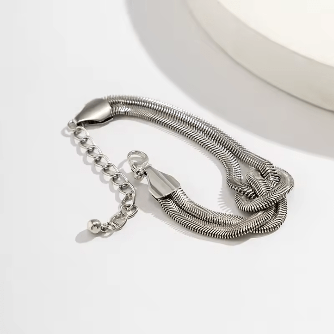 Double Knot Herringbone Bracelet - View 5