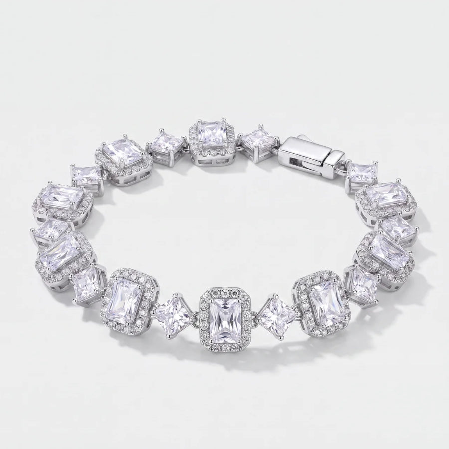 Bracciale Tennis Taglio Smeraldo