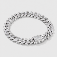 Bracciale Cubano Iced Prong