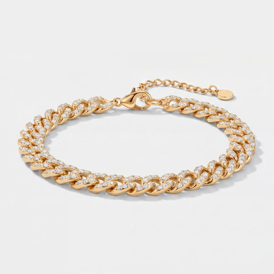 Bracciale Cubano Iced - Oro