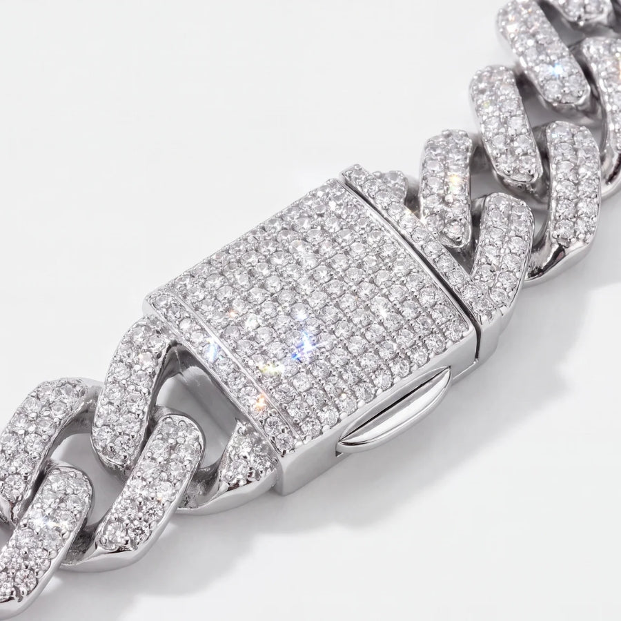 Bracciale Cubano Iced Prong