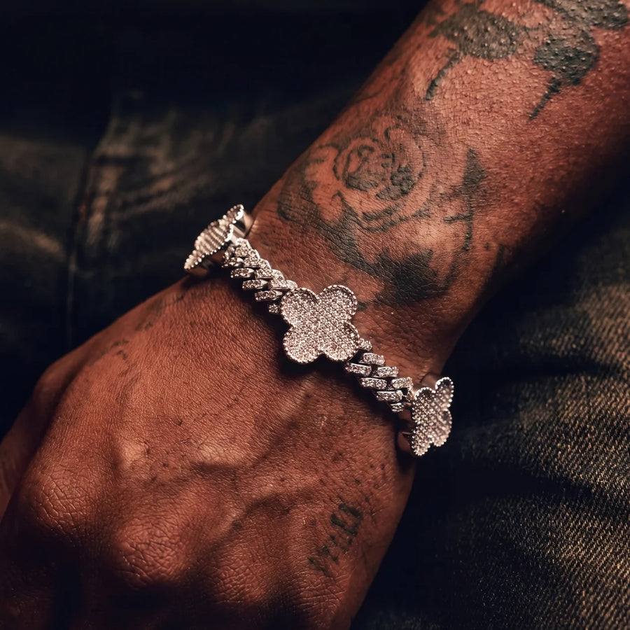 Bracciale Cubano Quadrifoglio Imperial