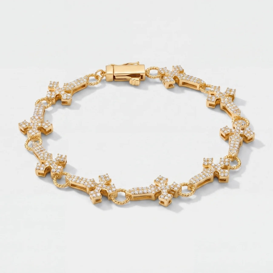 Bracciale Maglia Croce Sanctus