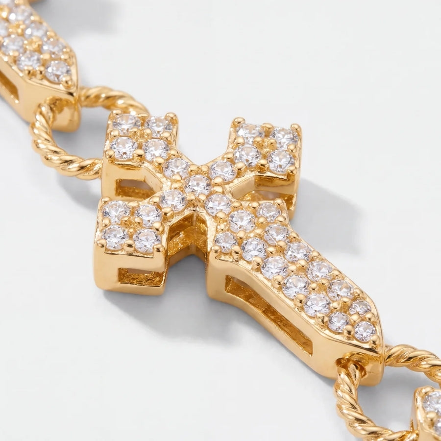 Bracciale Maglia Croce Sanctus