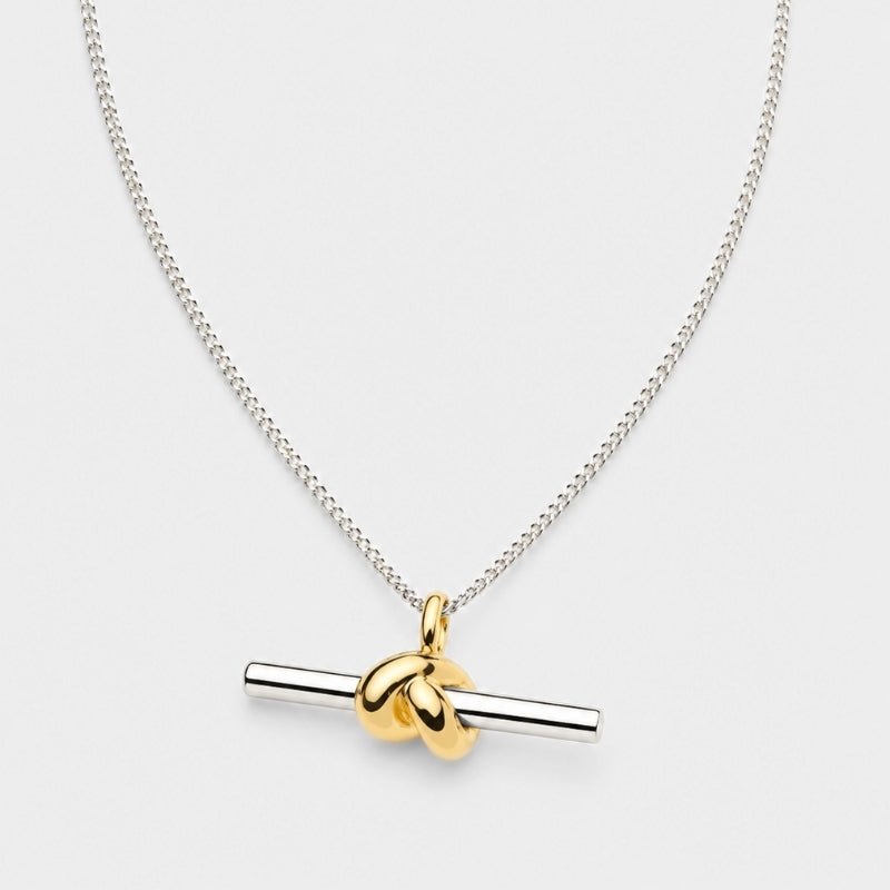 T-Bar Knot Pendant Necklace - Lucy | Monrich