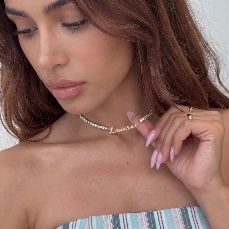 Tennis Name Necklace | Monrich